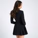 Elegant Sexy Blazer Dress, Deep V‑Neck Long Sleeve Design, Classic Single Breasted Detail, Skinny Slimming Silhouette, Chic Office Evening Party Wear_ecoleips.com
