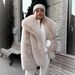 Women's Clothing Luxury Faux Fur Coat Women's Winter Fashion Collar Fluffy Eco-Friendly Fox Fur-Like Jacket For Wholesale_ecoleips.com