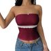 KaiKuo Cross-Border European And American Y2K Sexy Style Lace Tube Top Vest Women's Clothing 2025 Autumn_ecoleips.com