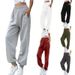 Women’s Clothing Fashion High Waist Casual Sports All Match Sweatpants Drawstring Pants Home Pants Trousers Women_ecoleips.com
