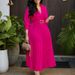 Women's Clothing2024 Autumn New Fashion Temperament Solid Color Large Size Dress_ecoleips.com