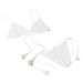 Beach Resort-style Bikini With Tie Straps + Small Panties, Sexy And Pure Desire Two-piece Swimsuit Set_ecoleips.com