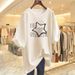 Women's Clothing Cotton Short Sleeved Printing All Match Casual T Shirt Top_ecoleips.com