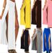 Trendy Women's Hot Sexy High-Waisted Skirt With Front Opening Long Floor-Length Dress_ecoleips.com