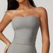 Women's Clothing Strapless Tube Top Sexy Beautiful Back Sports Underwear Female Shockproof Quick Drying Fitness Yoga Top_ecoleips.com