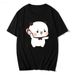 Bubu Dudu T-shirt Female Designer Anime Cute Girl Pattern Fun Harajuku T-shirt Summer Cotton Casual Breathable Loose Top_ecoleips.com