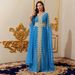 Women's Clothing Splicing Super Long Sleeve Abaya Dress Ladies Solid Color Lace Dress_ecoleips.com