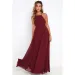 Fashion Women Summer Sleeveless Strap O Neck Boho Dress Casual Long Maxi Evening Party Beach Backless Dress Sundress_ecoleips.com