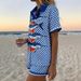 Women's Tropical Print Collared Shirt And Shorts Set - Breathable Vacation Outfit, Lightweight Linen Blend For Summer Casual Wear_ecoleips.com