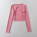 Aria Basics Aria Basics European And American Foreign Trade Dance Long Sleeve Crop Top Short Women's Running Yoga Wear Outdoor Sports T-Shirt_ecoleips.com