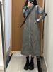 American Grey Workwear Functional Style Vest Skirt Women's Plus Size Slimming Design Zipper Strap Dress Casual A-Line Skirt_ecoleips.com