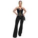Women's Clothing Fashion Women's Sexy Tube Top Eyelet Metal Button Trousers Suit_ecoleips.com