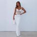 AD257 Cross-border European And American Spring/summer New Solid Color Strap Slim-fit Waist-exposing Comfortable_ecoleips.com