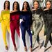 Women's Clothing Style Women's Velvet Jumpsuit One Shoulder Bat Sleeve Elastic Waist Belted Hot Style For Formal & Casual_ecoleips.com
