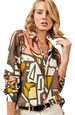 Aria Basics Aria Basics Cross-border 2025 New European And American Fashion Casual Versatile Vage Women's Long Sleeve Shirt With HD_ecoleips.com