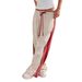 Winter Beige Relaxed Fit Harem Pants With Contrast Drawstring & Side Stripes - Streetwear Wide Leg Casual Trousers For Women_ecoleips.com