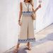 Women's Clothing New Summer Print Random Backless Tops Wide Leg Pants Casual Suits Women's Ethnic Style_ecoleips.com