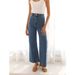 Women's Clothing Fashion Casual Retro Loose Straight Jeans_ecoleips.com