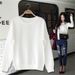 Spring Autumn Tops Female Students, Korean-style Trendy Long-sleeve Loose-fitting Friends And Sisters, Thin Hoodless_ecoleips.com