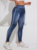 Women's Clothing Denim Yoga Class Peach Hip High Waist Elastic Black Tight Barbie Hip Lift Skinny Pants_ecoleips.com