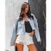 Women's Clothing New Fashion Casual Chain Fringed Ripped Denim Shorts 22888_ecoleips.com