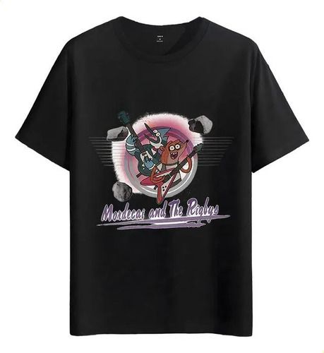 Women's T-Shirts Tshirt Muscle Freaks Mordecai Rigby Estilo Regular Show_ecoleips.com