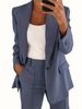 2025s 2025 New Spring And Autumn Fashion Collar, High End, Slimming Style, Suit Coat, Pants Set, Women's_ecoleips.com