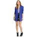 In Stock Wholesale European And American Style Green Fruit Collar One Button Blue Small Blazer Mid-Length Elegant_ecoleips.com