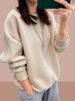 Yellow Long-sleeved Sweatshirt Women, 2024 New Popular Style, High-end, Super Stylish, Loose, Unique Design Top For_ecoleips.com