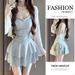 Backless One Piece Swimsuit Pure Sexy Style Covers Tummy Slimming Design With Outerwear For Women Perfect For Hot Spring Vacations_ecoleips.com