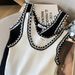 Women's Clothing Short Skirt Contrast Color Sleeveless Vest Suspender Knitted Skirt_ecoleips.com