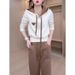 Color-Block Hooded Sweatshirt & Jogger Set – Fleece-Lined Lounge Outfit For Women (M-4XL, Winter-Ready)_ecoleips.com