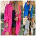 Women's Clothing Dress Cotton Linen Shirt Long Dress Fashion Casual Long Sleeve Cardigan Dress_ecoleips.com