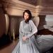 Modest Abaya Dress Elegant Printed Pleated Off-Shoulder Maxi Dress With High Slit – Trendy Streetwear & Feminine Style For Women_ecoleips.com