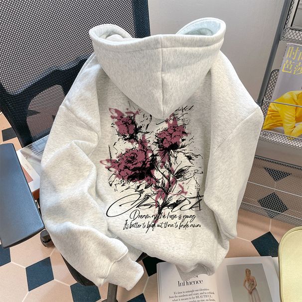 Men's Trendy High-End Hoodie 2025 American Style Fleece Lined Thickened for Autumn Winter High Street Style Women's Sweater_ecoleips.com