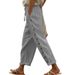 Muslim New Women's Pants Elastic Waist Loose Versatile Casual Nine Point Trousers_ecoleips.com