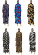 Classic Style Ice Silk Printed Two-Piece Abaya Worship Robe Ethnic Clothing_ecoleips.com