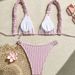 Women's Clothing Pure Color Sexy Ins Style Bikini Women's Swimsuit Beach Swimming Suit_ecoleips.com