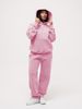 Autumn And Winter Casual Sweater Suit Long Sleeved Pocket Pullover Hooded Top Elastic Waist_ecoleips.com