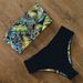 women's sexy two-piece bikini tube top one-shoulder swimsuit_ecoleips.com