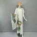Abaya Summer Long Dress Muslim Silk Kaftan Beachwear Plus Size Women's Two-Piece Set_ecoleips.com
