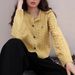 Women's Chunky Knit Cardigan With Cable Stitch - Oversized Cropped Sweater In Soft Colors (Pink, Yellow, Beige, Mint) - Casual Boho Style_ecoleips.com