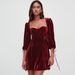 Women's New Hot Girl Solid Color Cuff Tie‑Up Open Back Sexy Slim Fit Bodycon Mini Dress_ecoleips.com