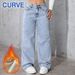 Plus Size High-Waisted Flare Jeans For Women – Light Blue, Stretch Denim, Fleece-Lined (0xl-3xl, Comfort Fit, Vintage Wash, No-Gap Waistband)_ecoleips.com