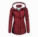girl Parka Autumn Winter Lamb Wool Jacket European Size Thickened Fleece Cotton Women Casual Hooded Coat Mid-Length_ecoleips.com