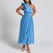 Women's Clothing Summer New Fashion Sexy Solid Color Oblique Shoulder Backless Dress Female_ecoleips.com