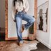 Cross-border 2026 Spring/Summer Wide-Leg Jeans, High-Waisted Slimming Retro Cuffed Straight-Leg Jeans For Women_ecoleips.com