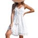 Women's Clothing Suspender Lace Beach Dress Tassel Lace Dress Skirt Female_ecoleips.com