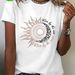 European American Cross-border Foreign Trade Clothing, Star And Moon Combination Round-neck Printed Women's Short-sleeve_ecoleips.com