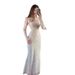 Women's Clothing Elegant Feminine Long-Sleeved Maxi Dress Summer Comfortable Fit: Designed Thin Lanon Dress_ecoleips.com